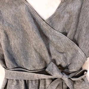 Sweaters - V-neck Wrap Front Cropped Sweater Sweaters - V-neck Wrap Front Cropped Sweater
